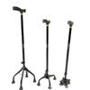Muletas de Aleación de Aluminio para Ancianos, Muletas de Cuatro Patas, Bastones Telescópicos Ajustables de Acero Inoxidable de Cuatro Patas, Andadores