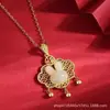 Collar Colgante Geométrico Retro de Ágata para Mujer, Estilo Palacio de Lujo Ligero, Estilo Chino Nuevo de Gama Alta, Oferta Especial de Transmisión en Vivo de Tiktok