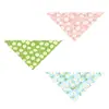 Bufanda triangular multicolor con estampado de margarita para mascotas transfronteriza, babero para mascotas, bufanda decorativa para el cuello para gatos y perros, suministro al por mayor