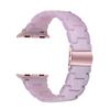 Adequado para Apple iWatch S11 S10 Pulseira de Resina de Três Peças Huawei Fit5 Óculos Pulseira de Borracha Imitação de Cerâmica