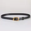 Venta Caliente Transfronteriza Hebilla de Pin de Moda para Mujer de 24 MM Cinturón de Piel de Vaca de Dos Capas para Mujer