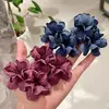 Brincos de Tecido com Flores Grandes Únicos e Bonitos 2025 Brincos Brincos Brincos de Flor da Ilha Brincos de Flor de Férias Mulheres