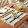 Alfombrilla de té transfronteriza, absorbente, encimera de cocina, imitación de algodón y lino, resistente a las manchas, servilleta de mesa, mesa de café, mantel individual para mesa de comedor