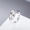 Anillo cruzado calado I am enough transfronterizo I am enough apertura inspiradora anillo ajustable