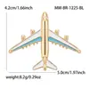 Broche de Avião Novo Simples e Estiloso em Liga Esmaltada Personalizado Criativo Acessório para Roupa Atacado: Br1225