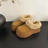 Botas de Nieve Gruesas de Felpa Multiusos para Mujer 2026 Invierno Nuevas Slip-on Versátiles Birken Zapatos de Algodón