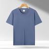 Playera de Algodón de Amoníaco Líquido Fresco de Cuello Redondo de Manga Corta con Logotipo Personalizado Transpirable Ropa de Trabajo Publicidad Corporativa Uniforme de Clase de Equipo Bordado