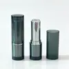 Novo em estoque tubo de batom verde preto tubo de protetor labial tubo redondo giratório tubo de protetor labial pode ser impresso 12.1