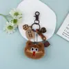 Novo Pingente Chaveiro de Pelúcia Gatinho Desenho Animado Fofo com Sino Pequeno, Charme Versátil Criativo para Bolsa