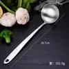 Nova alça leve de aço inoxidável 304 colher de sopa alça leve colher de panela quente coador concha concha de óleo atacado concha de sopa atacado