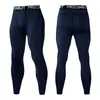 Pantalones de Compresión Deportivos Transfronterizos Alta Elasticidad para Hombre Secado Rápido para Correr Fitness Pantalones Largos de Colores Pantalones de Compresión Entrenamiento Baloncesto Fútbol