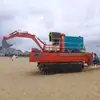 Excavadora de Barco Montada sobre Orugas Jiangsu Excavadora Anfibio Zhejiang Excavadora de Doble Flotador Equipo de Excavación en Agua Salada
