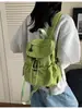 Mochila Estilo Coreano Estilo Ins Femenina Estudiante de Secundaria Gran Capacidad Mochila Escolar Color Puro Literaria Ocio Viaje Mochila Trendy