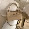 Bolsa de Ombro Feminina Transfronteiriça de Grande Capacidade Fosca Retrô Bolsa de Mão Casual de Verão Bolsa Tote para o Trabalho