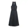 Vestido Elegante de Moda 2026 Estilo Europeo y Americano Transfronterizo para Mujer al por Mayor Chica Popular con Lunares y Cuello Halter 1165169
