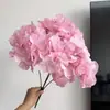 Flores de hortensia artificiales de 5 cabezas para arreglos de fondo de boda, escaparates y paisajismo decorativo