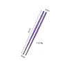 Palillos de Acero Inoxidable 304 para Uso Doméstico, Palillos Cuadrados Semicirculares Grabados con Láser, Patrón Rectangular Creativo, Palillos Públicos de Hotel, Palillos Antideslizantes para Comer