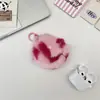 59263 Bolsa Portátil para Auriculares de Peluche con Corazón Funda Protectora para Salidas Shell Neutro para Auriculares Bluetooth Bolsa de Viaje para Auriculares para Mujer