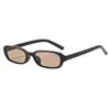 Moda Europea y Americana Gafas de Sol Cuadradas Simples y Clásicas para Mujer Sensación de Alta Gama Retro Protección UV para Exteriores Gafas de Sol Versátiles
