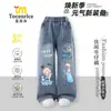 Nuevos Jeans para Niñas de Princesa Elsa con Forro de Felpa, Engrosados para Otoño e Invierno, Versátiles de Pierna Recta Pierna Ancha Elegantes Pantalones para Niñas