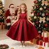 Nuevo vestido navideño transfronterizo para niñas 2026 para actuaciones infantiles, fiestas, recitales de piano y vestidos de princesa