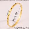 Pulsera de Acero de Titanio con Diamantes Cuadrados de Colores, Color Dorado, Pulsera Sólida y que No se Desvanece para Mujer, Pulsera de Lujo Ligero de Moda de Gama Alta al por Mayor