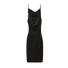 Nuevo Vestido Largo de Verano Europeo y Americano de Comercio Exterior Moda Sexy Espalda Descubierta con Cordones Escote Bardot Elegante