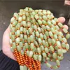5 collares naturales de jade blanco afgano, cadenas de cuentas irregulares verde-blancas, colgantes, cordones para collares, venta al por mayor de jade y jadeíta
