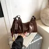 Diseño de Nicho Bolso Retro tipo Dumpling para Mujer Invierno 2025 Nuevo de Moda Versátil Bolso de Hombro Cruzado de Gamuza