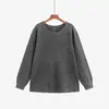 Suéter Casual de Punto Redondo para Mujer Talla Grande, Top Básico para Mujer, Invierno 2026, Tejido Holgado y Relajado para Mujeres Talla Grande, 23513