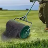 Espalhador de Rede com Rolo, Espalhador de Fertilizante Tipo Divisória, Espalhador de Metal com Cabo em T, Cuidados com Gramado e Jardim