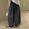 Pantalones florales ligeros de estilo coreano para mujer, de alta gama, superventas, de Dongdaemun, Corea, adelgazantes y casuales