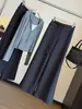 Pantalones casuales rectos de tiro alto con cordón para mujer, nuevo estilo de otoño, corte holgado, caída fluida, elásticos, cubren la cadera, adelgazantes, suaves y cómodos, de pierna ancha, largos.