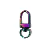 Galvanoplastia UV fivela de porta colorida AB concha de cavalo colorida fivela de mola acessórios de joalheria DIY chaveiro anel de bolsa fivela pendente fivela de cachorro
