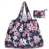 Bolsa Ecológica Estampada Japonesa Grande 210T Bolsa de Compras Plegable para Supermercado Bolsa Tote Engrosada Bolsa de Compras