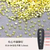 Remaches de semicírculo de metal, accesorios de clavo, hemisferio sólido plano, bola de acero, oro y plata, mina negra, 100 clavos para joyería