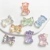 Cadena para teléfono DIY con cuentas, collar, accesorios de joyería, cuentas sueltas, con lazo transparente con agujero recto UV de colores