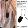 "Colgante Lindo" Ins Piel de Vaca Corazón Bolso Pequeño Colgante de Collar Mini Accesorios Billetera para Monedas Gato