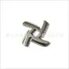 Ventas rusas molinillo de carne hoja cruzada de acero inoxidable placa de agujeros para carne cuchillo yuan cuchillo redondo cuchillo volador cuchillo perforador