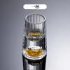 Nuevo juego de copas de vino con lámina dorada de estilo chino, dispensador de licor de cristal, copa de una sola pieza con logotipo impreso.