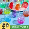 Cápsula de gashapon colorida de fundo plano e alta transparência 65x70mm, cápsula de gashapon de plástico para brinquedo de gashapon, atacado de fábrica de bolas de gashapon