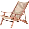 Cadeira de Praia Dobrável Mojia para Exterior Mesa e Cadeira de Varanda Conjunto de Três Peças Cadeira de Rattan para Lazer Cadeira de Sesta Cama Reclinável Cadeira de Descanso Preguiçoso para Pátio