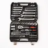 Conjunto de ferramentas combinadas para reparo de máquinas com 82 peças Conjunto de soquetes para ferramentas de reparo automotivo com 121 peças Conjunto de ferramentas para reparo doméstico com 46 peças