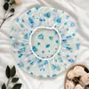 Touca de Banho PEVA Nova Alta Elasticidade Espessada Ampliada Alta Qualidade Fosca Estampada Touca de Chuveiro Touca de Maquiagem Touca à Prova de Óleo e Fumaça para Cozinha