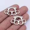 32X19mm 2.4g Joyería de Plata Antigua Accesorios DIY Venta al por Mayor Artículos de Uso Diario Colgante Grueso de Tigre