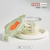 Contenedor de Comida para Bebé, Bol de Vidrio Portátil y Sellado para Bebés al Salir, Adecuado para Cocer al Vapor Natillas de Huevo