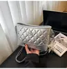 Bolsa de Ombro Losango Transfronteiriça para Mulheres, Nova Bolsa Transversal Casual de Nicho para o Verão de 2026, Bolsa Saco Popular Estilo Coreano
