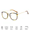 Gafas para Miopía para Estudiantes Se Pueden Personalizar con Lentes Graduados, Gafas Ópticas con Varillas Metálicas Delgadas, Gafas Anti Luz Azul, Gafas Lisas Estilo Academia Estilo Coreano