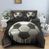 Amazon juego de cama de tres piezas baloncesto fútbol impresión digital 3D ropa de cama comercio exterior transfronterizo venta al por mayor de textiles para el hogar