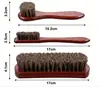 Comércio Exterior Transfronteiriço Atacado Conjunto de Escovas de Crina de Madeira de Faia Escova de Sapato Escova de Crina Lubrificação Polimento Limpeza Cuidados Escova de Cerdas Macias
